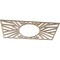 Ekena Millwork Hoover Wood Fretwork Pierced Ceiling Medallion, Hickory, 30"W x 15"H x 11 1/8"ID x 3/8"T CMWP30X15X0375HOHI - alternate 4
